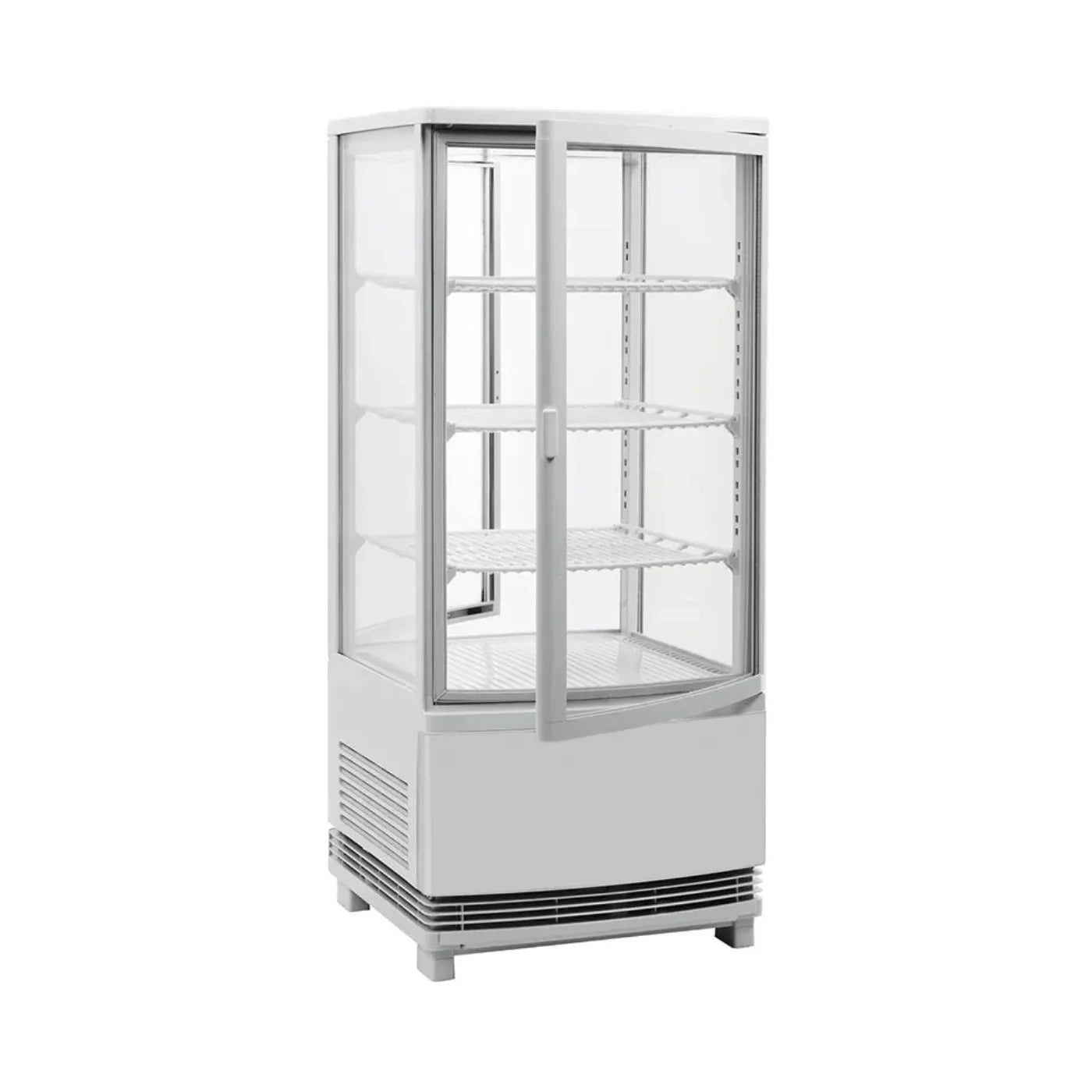 CAC China  Display Case Refrigerated 17x17x39"H White Set - RFCS-39WT