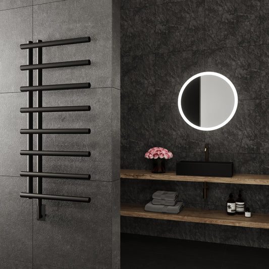Paris Mirror Eos Wall Mounted Electric Towel Warmer in White - EOSWHTFL17