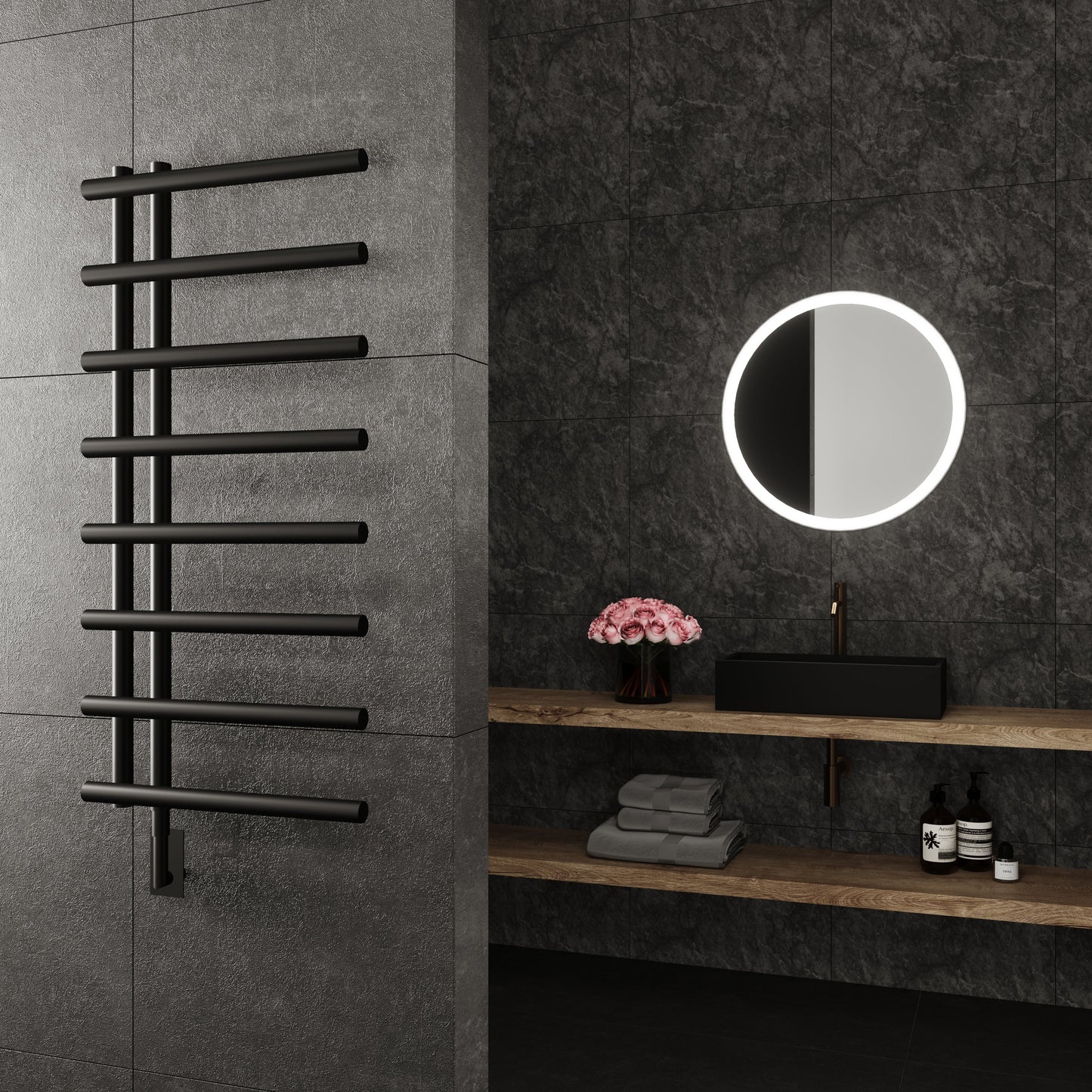 Paris Mirror Metis Wall Mounted Electric Towel Warmer in Chrome - METICHR05