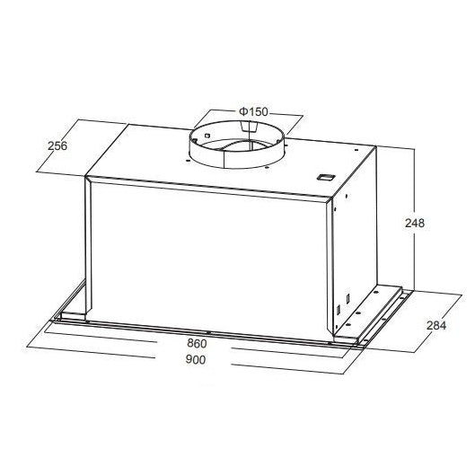 Kleenmaid RHUC92 90cm Stainless Steel Fixed Undermount Rangehood