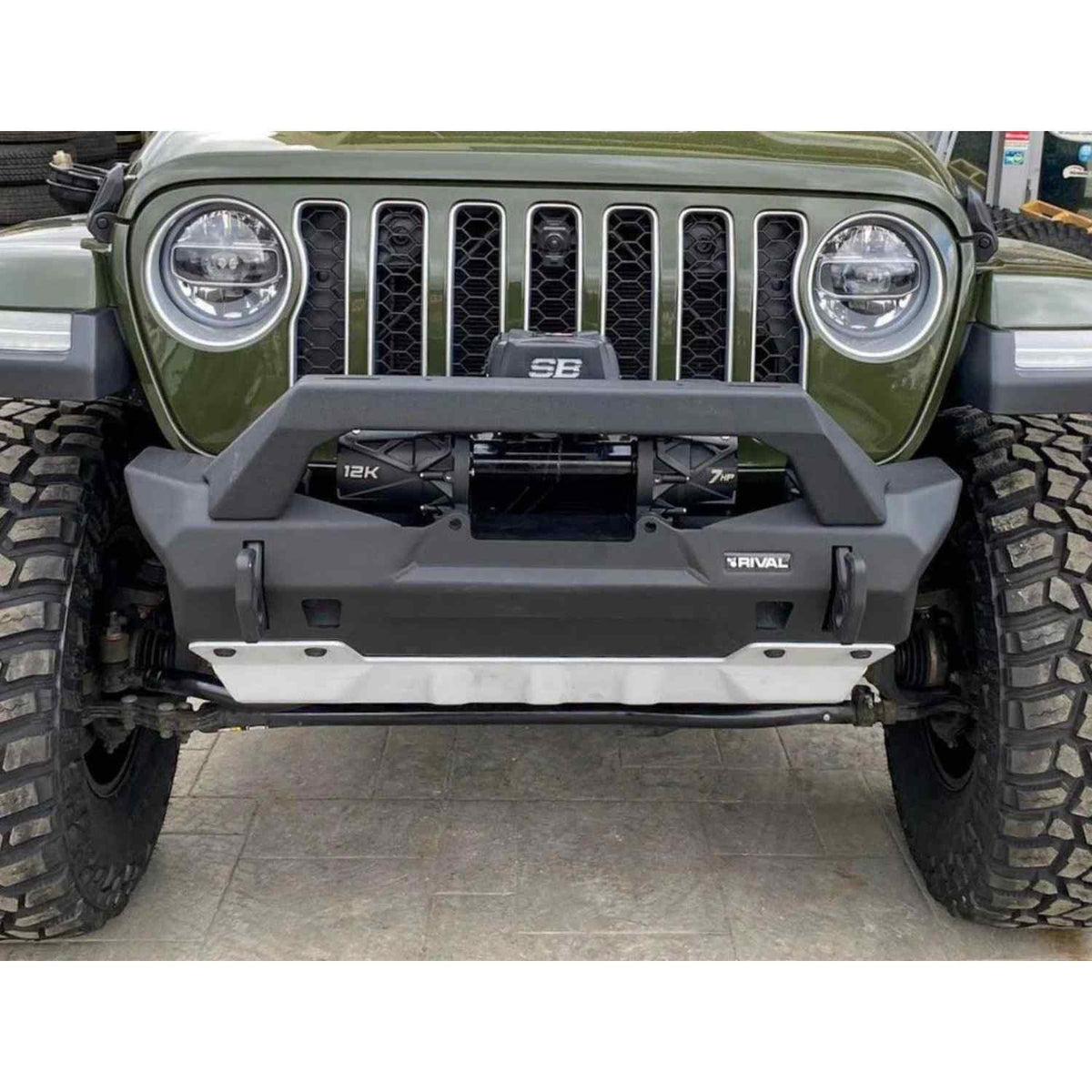 RIVAL Aluminum Front Bumper For Jeep Wrangler JL JK & Gladiator - 2D.2702.3-NL