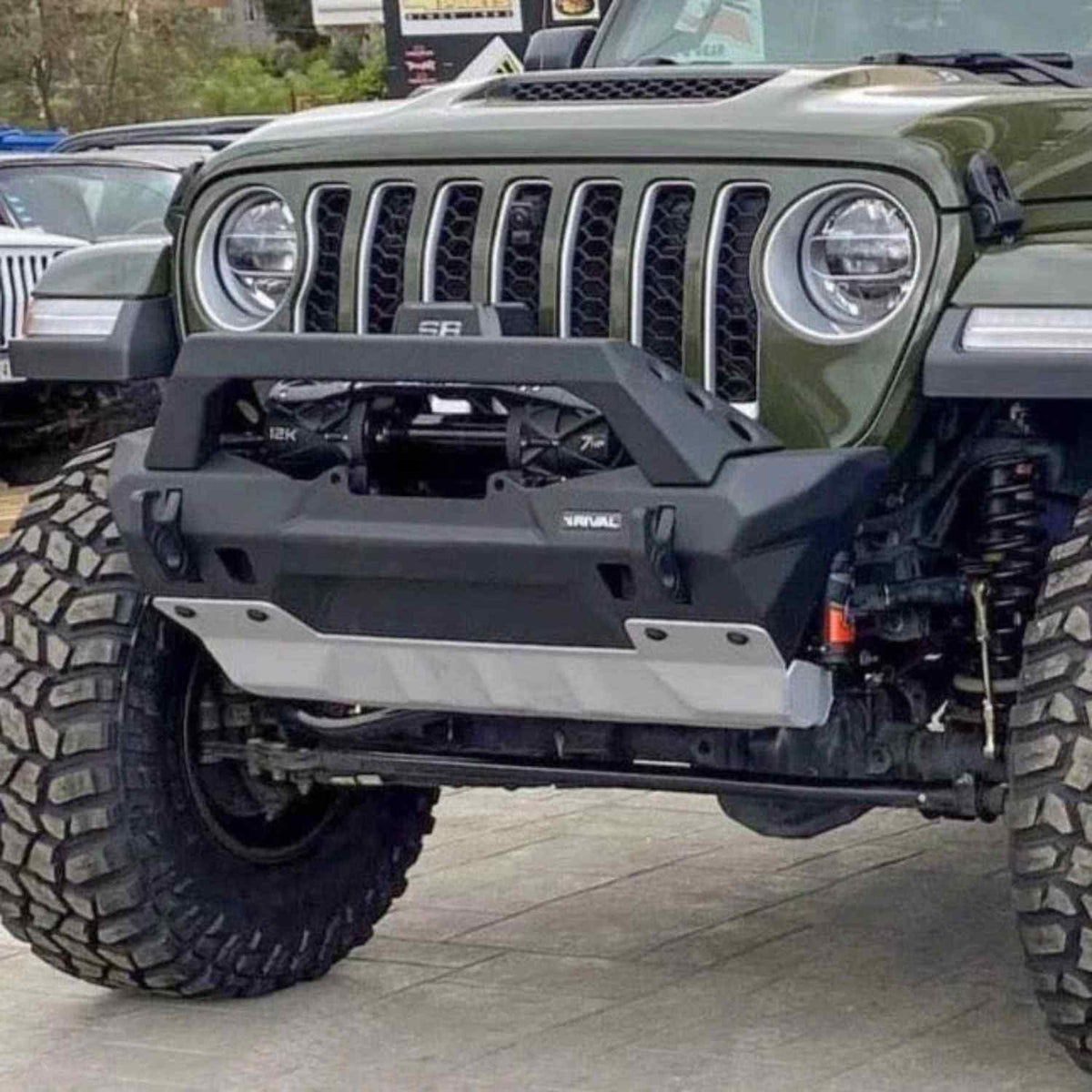 RIVAL Aluminum Front Bumper For Jeep Wrangler JL JK & Gladiator - 2D.2702.3-NL