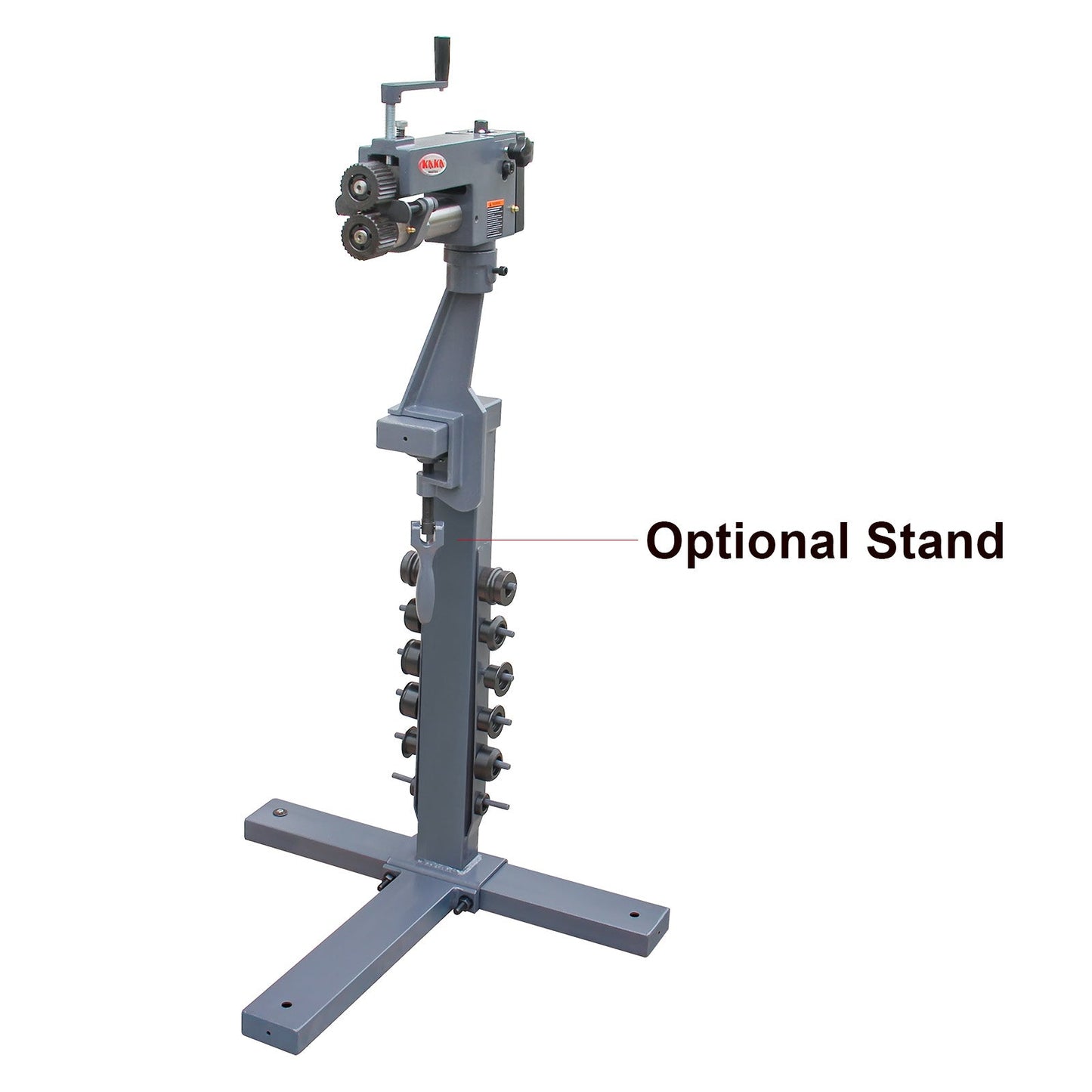 Kaka Industrial RM-08,7-in throat depth,22 gauge mild steel capacity,Sheet Metal Rotary Forming Machine, roller head can swivel and pivot.High Adjustability HAVC Tools Fabrication Bead Rolling Machine - 173205