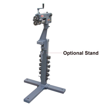 Kaka Industrial RM-08,7-in throat depth,22 gauge mild steel capacity,Sheet Metal Rotary Forming Machine, roller head can swivel and pivot.High Adjustability HAVC Tools Fabrication Bead Rolling Machine - 173205
