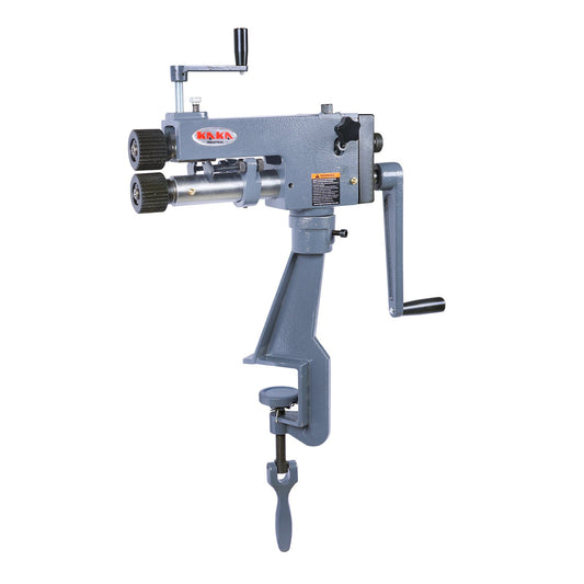 Kaka Industrial RM-08,7-in throat depth,22 gauge mild steel capacity,Sheet Metal Rotary Forming Machine, roller head can swivel and pivot.High Adjustability HAVC Tools Fabrication Bead Rolling Machine - 173205