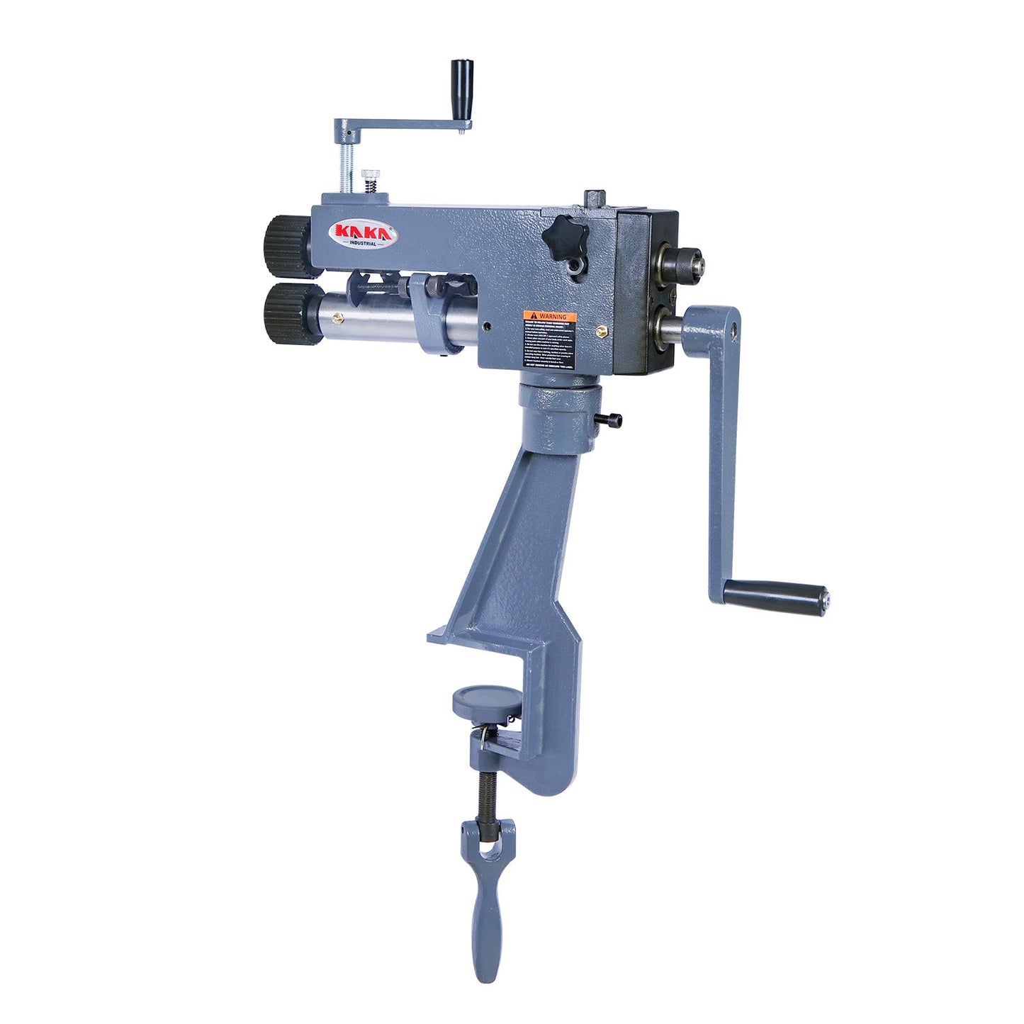 Kaka Industrial RM-08,7-in throat depth,22 gauge mild steel capacity,Sheet Metal Rotary Forming Machine, roller head can swivel and pivot.High Adjustability HAVC Tools Fabrication Bead Rolling Machine - 173205