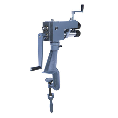 Kaka Industrial RM-08,7-in throat depth,22 gauge mild steel capacity,Sheet Metal Rotary Forming Machine, roller head can swivel and pivot.High Adjustability HAVC Tools Fabrication Bead Rolling Machine - 173205