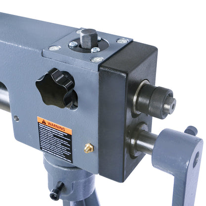 Kaka Industrial RM-08,7-in throat depth,22 gauge mild steel capacity,Sheet Metal Rotary Forming Machine, roller head can swivel and pivot.High Adjustability HAVC Tools Fabrication Bead Rolling Machine - 173205