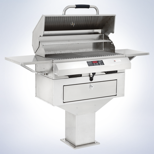 Emerald 24” Pedestal-Base Outdoor Electric Grill