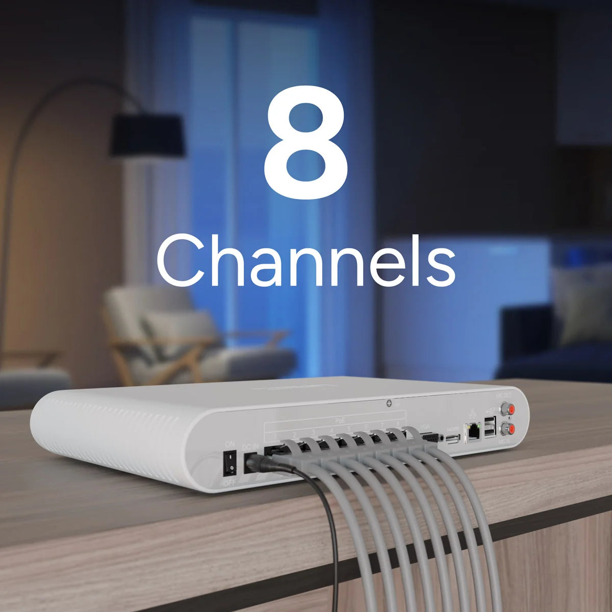 Lorex Connect V Series 4K 8-Channel Wired NVR System with V5 4K PoE Bullet Cameras - 1TB (Cables not included) SKU: CN502V5-BW2-8CH1T