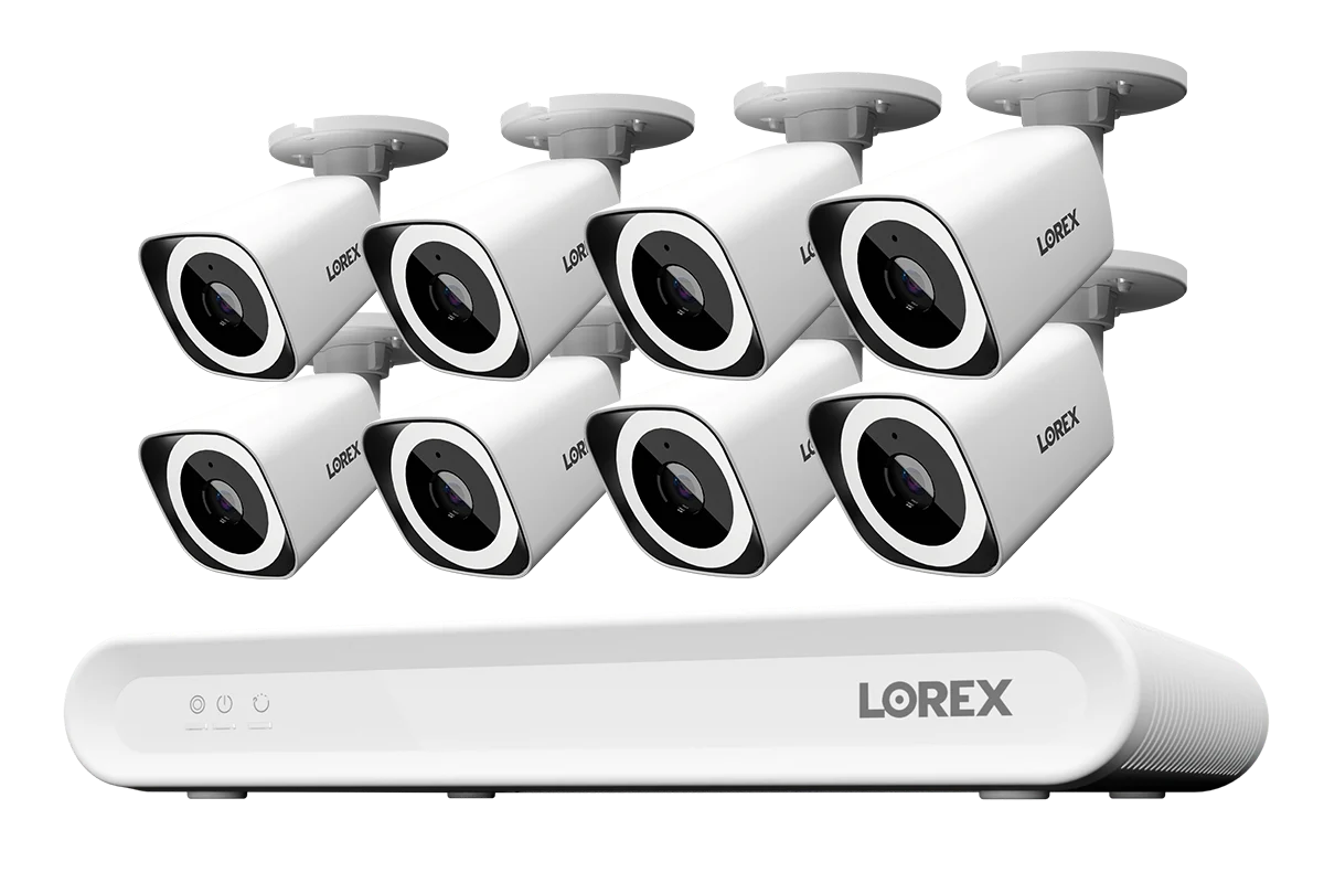 Lorex Connect V Series 4K 8-Channel Wired NVR System with V3 4K PoE Bullet Cameras - 1TB (Cables not included)  SKU: CN301V3-BW2-8CH1T