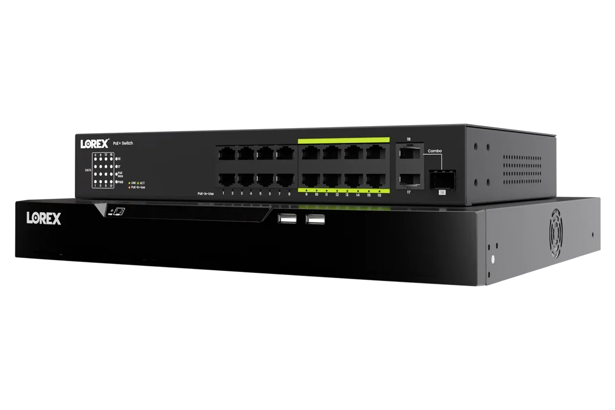 Lorex Connect XC 4K 32-Channel Commercial NVR with 16-Port PoE Switch - 8TB
