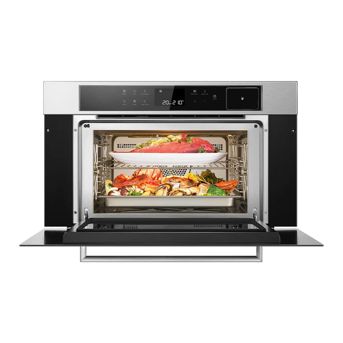 ROBAM 30-Inch Built-In Convection Wall Oven with Air Fry & Steam Cooking in Stainless Steel - CQ762S