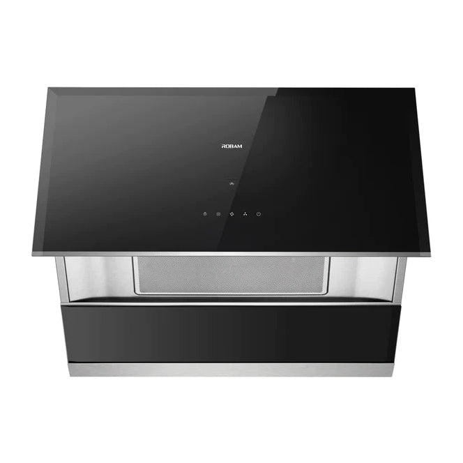 ROBAM 30-Inch Under Cabinet/Wall Mounted Wave-Sensor Range Hood in Black - A672