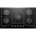 ROBAM 36-Inch 5-Burner Gas Cooktop with Brass Burners in Black - ZG9500B