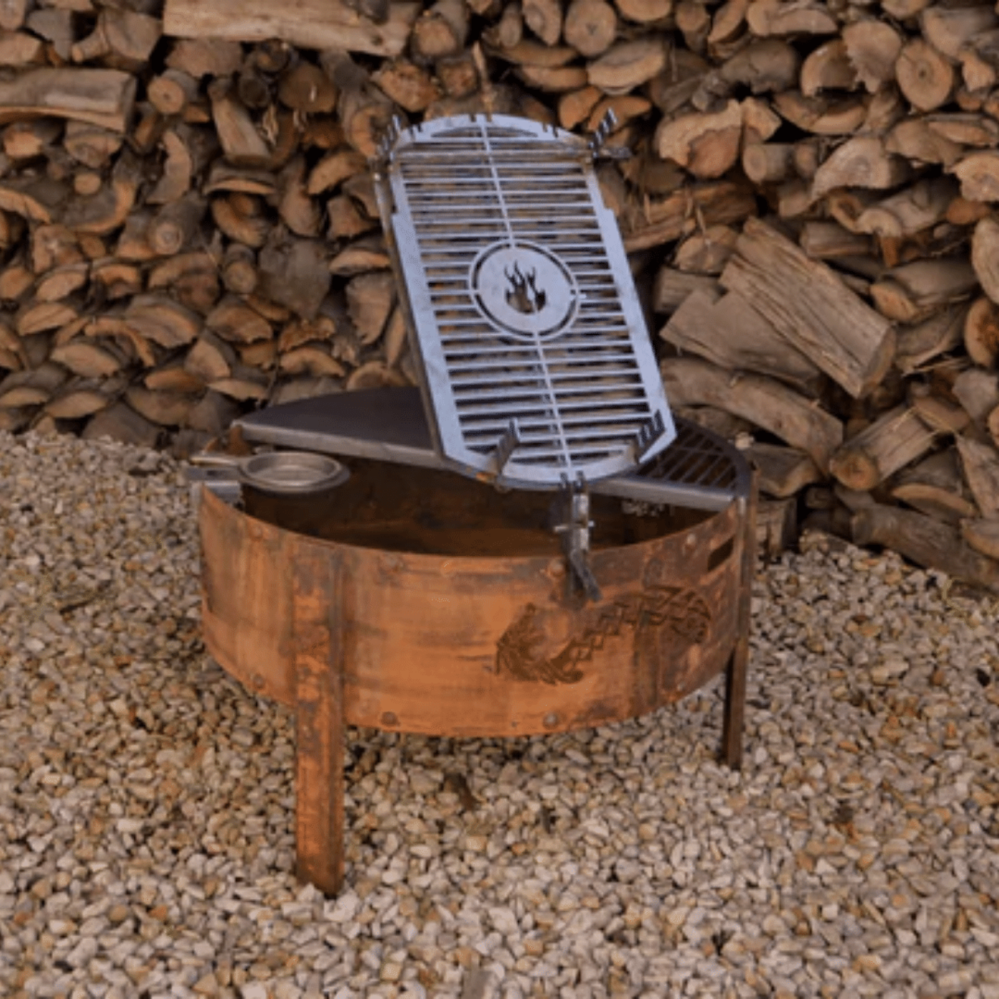 Fogues TX Rollo Open Fire Argentine Wood and Charcoal Grill - CMBRLLNGR