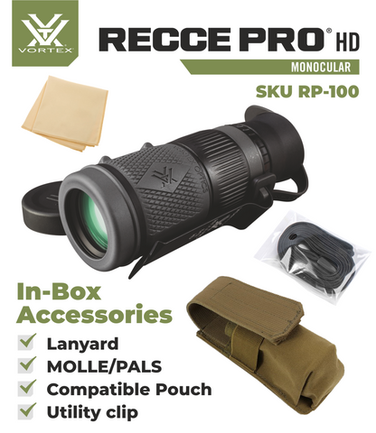 Vortex RECCE PRO HD 8x32 Ranging Ret Monocular with Free Hat Bundle - RP-100_Hat-CD