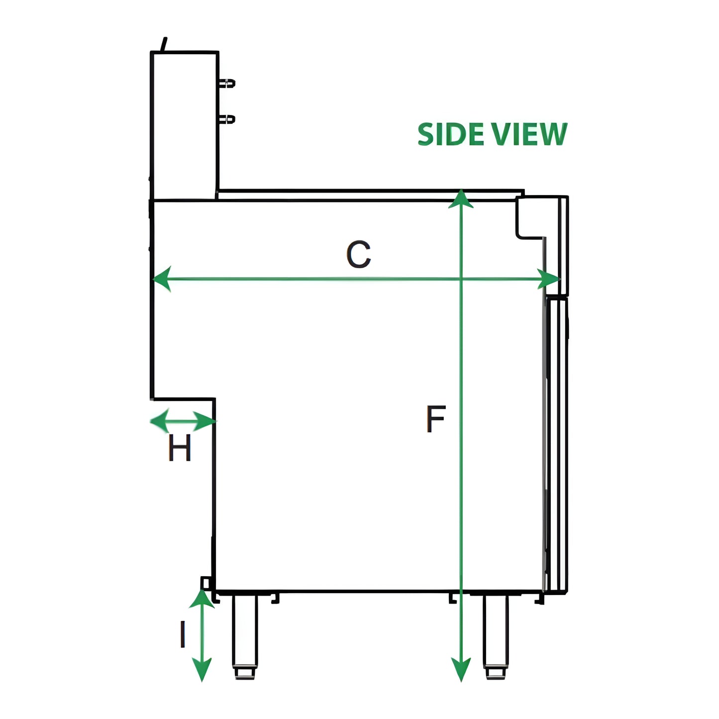 Serv-Ware SGF-40L 15.5” Stainless Steel 3 Tube Fryer LPG Gas, 30,000 BTU/H - SGF-40L