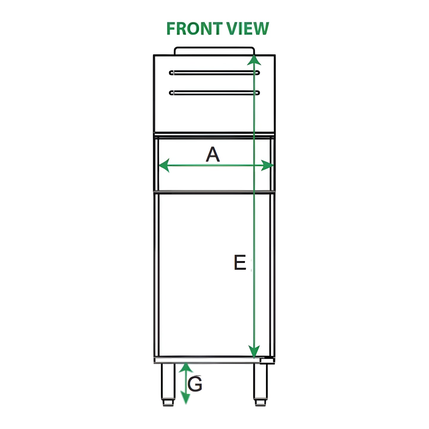 Serv-Ware SGF-40L 15.5” Stainless Steel 3 Tube Fryer LPG Gas, 30,000 BTU/H - SGF-40L