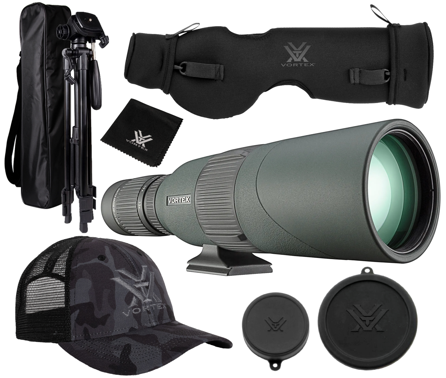 Vortex Optics Razor HD 13-39x56 Spotting Scope Straight RS-56S with Bundle - RS-56S
