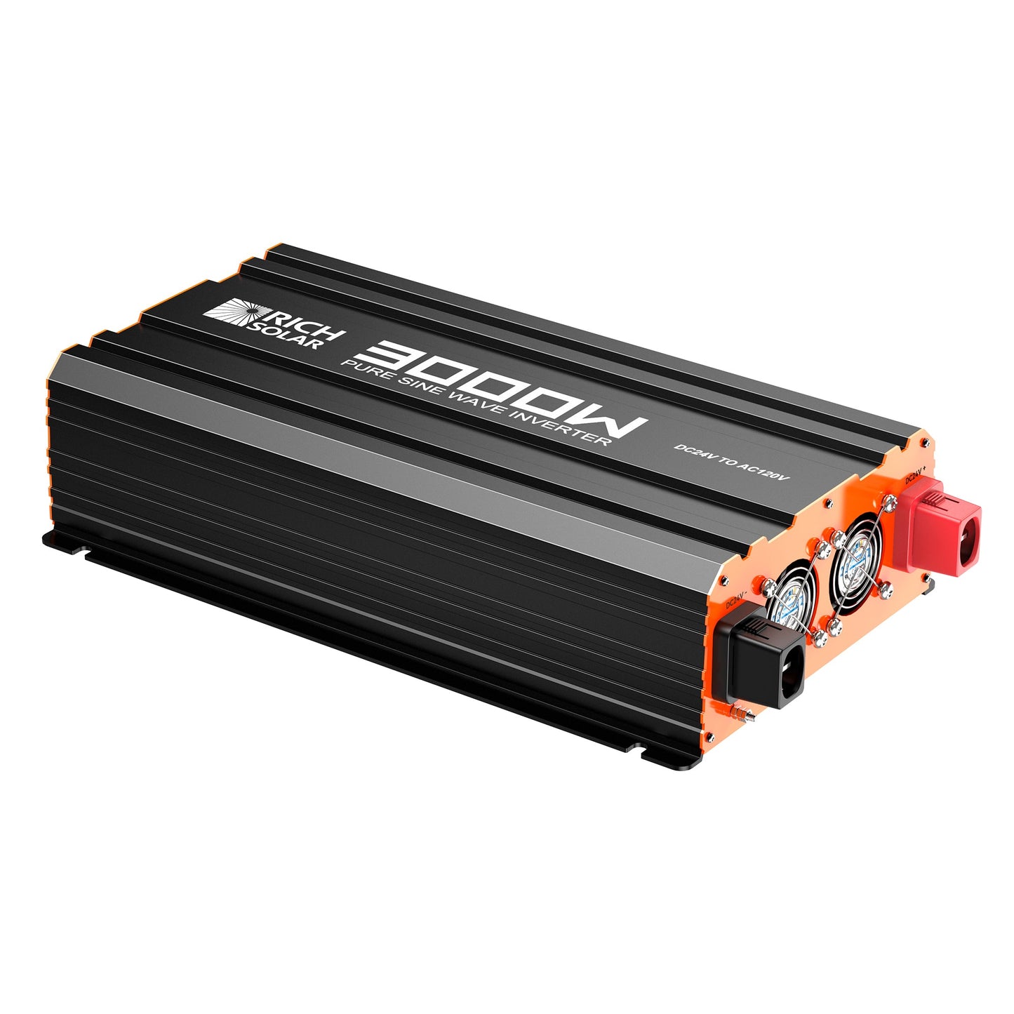 Rich Solar PURE MAX 3K | 3000 Watt (3kW) 24 Volt Industrial Pure Sine Wave Inverter | Premier 3000W 24V Off-Grid Inverter for RVs, Trailers, Campers, Vans, Trucks, Overlanders, Boats | #1 Ranked 24V Pure Sine Wave Inverter - RS-V3P24