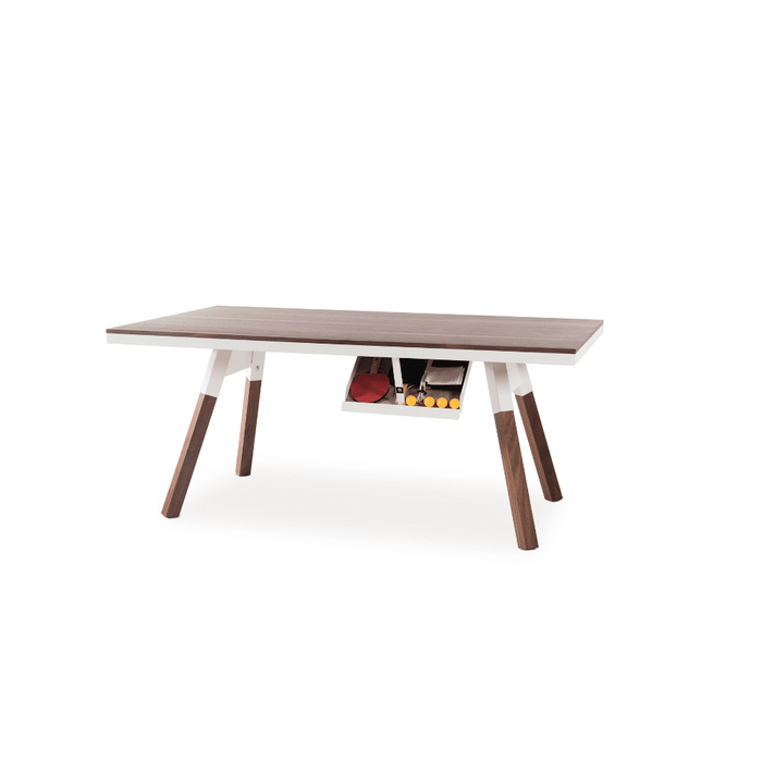 Rs Barcelona - You and Me Walnut Indoor Modern Ping Pong Table