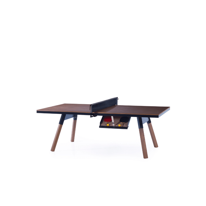 Rs Barcelona - You and Me Walnut Indoor Modern Ping Pong Table