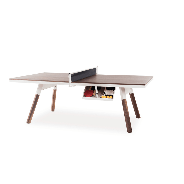 Rs Barcelona - You and Me Walnut Indoor Modern Ping Pong Table