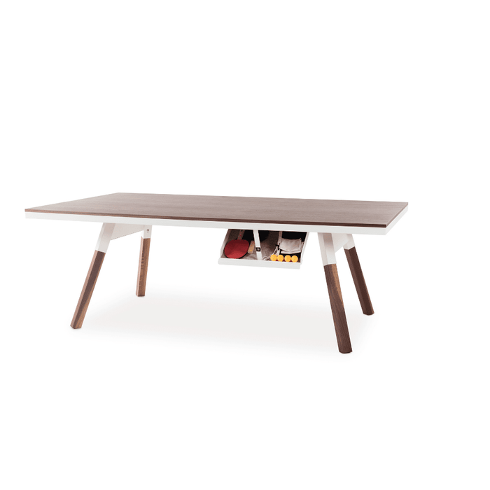 Rs Barcelona - You and Me Walnut Indoor Modern Ping Pong Table