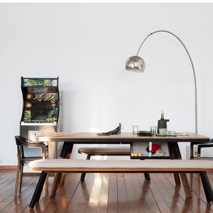 Rs Barcelona - You and Me Walnut Indoor Modern Ping Pong Table