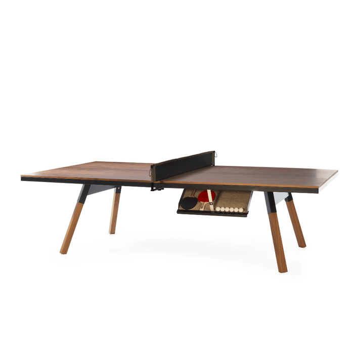 Rs Barcelona - You and Me Walnut Indoor Modern Ping Pong Table