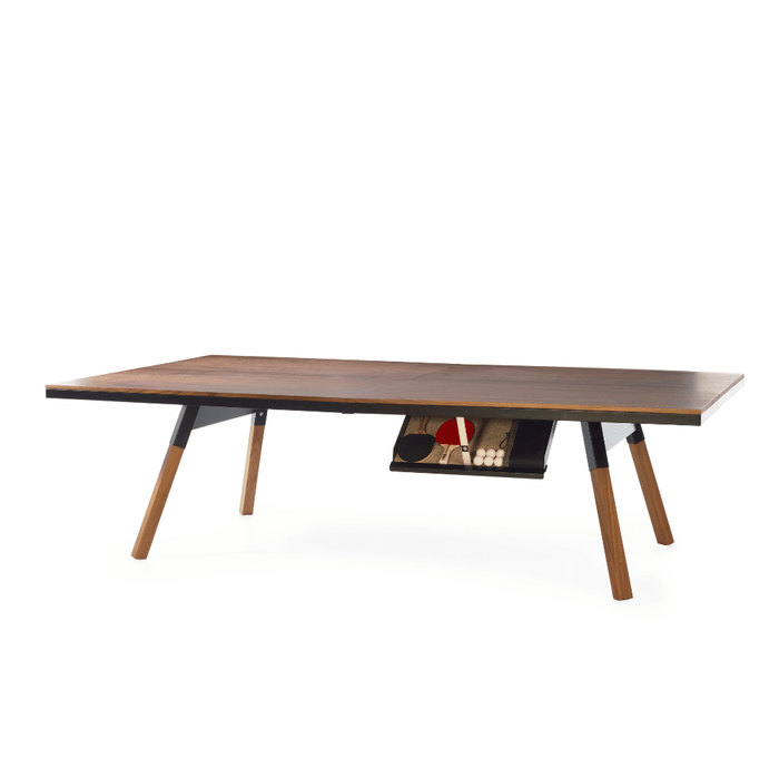 Rs Barcelona - You and Me Walnut Indoor Modern Ping Pong Table