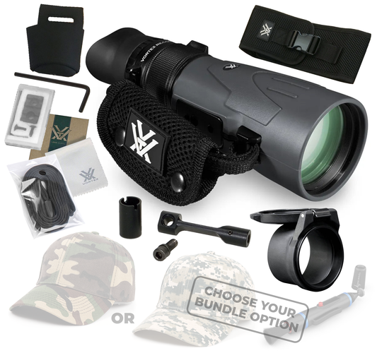 Vortex Optics Recon R/T 15x50 RT155 Scope Monocular with Free Hat and Pen Bundle - RT155_Hat-CD_LCP