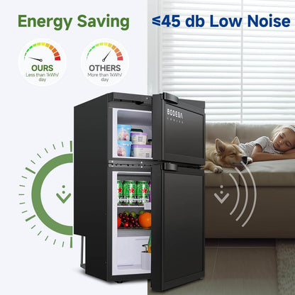 Bodegacooler RV Refrigerater Upright Freezer Dual Doors 80L/2.82 Cu.ft - DR80