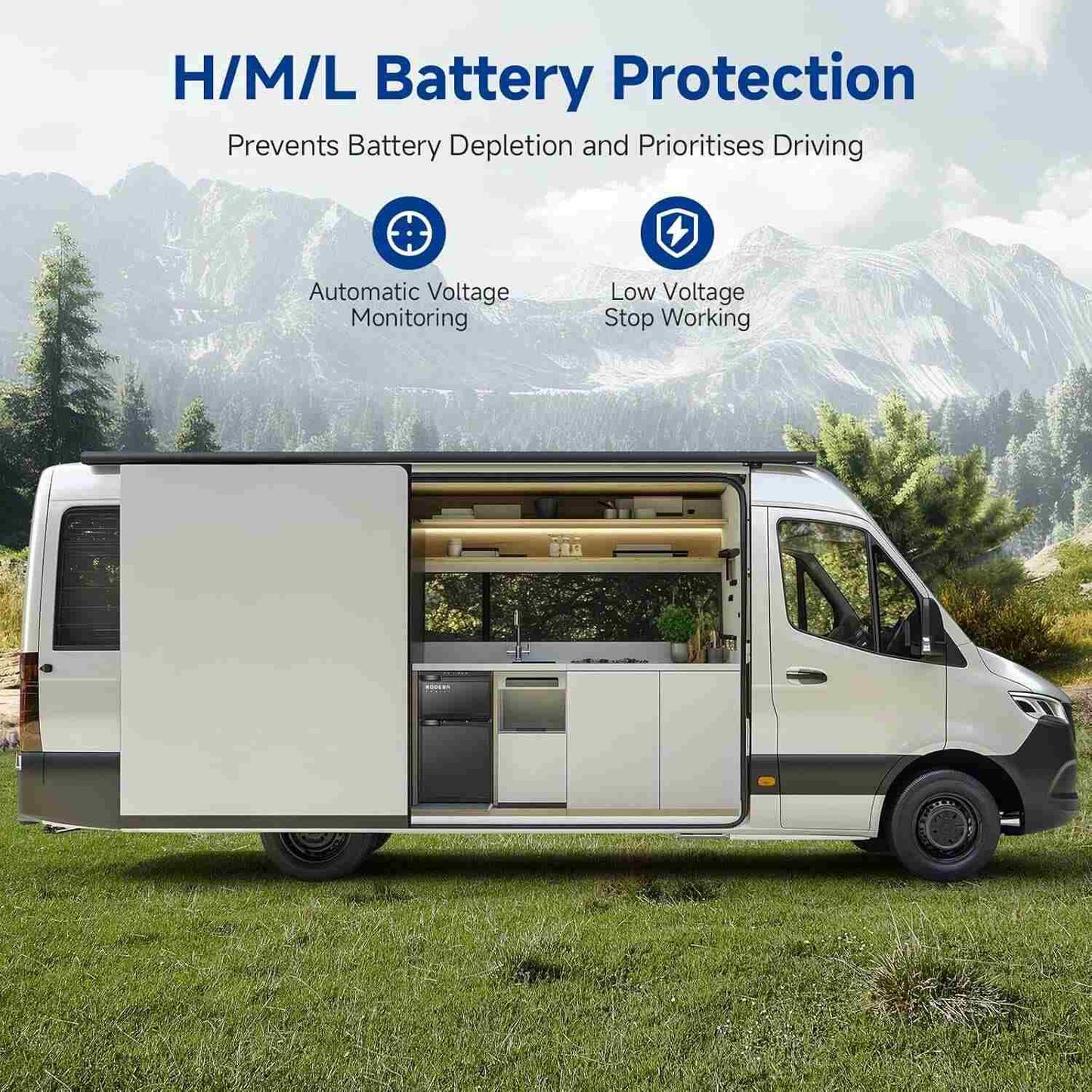 Bodegacooler RV Refrigerater Upright Freezer Dual Doors 80L/2.82 Cu.ft - DR80