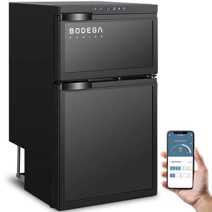 Bodegacooler RV Refrigerater Upright Freezer Dual Doors 80L/2.82 Cu.ft - DR80