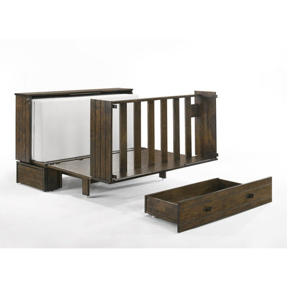 Night and Day Furniture Ranchero Queen Murphy Cabinet Bed Complete - MUR-RAN-QEN-WWB