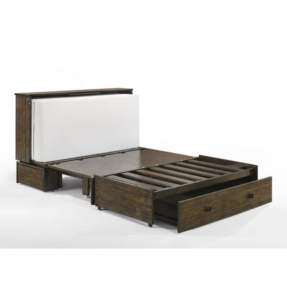 Night and Day Furniture Ranchero Queen Murphy Cabinet Bed Complete - MUR-RAN-QEN-WWB