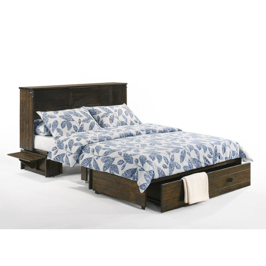 Night and Day Furniture Ranchero Queen Murphy Cabinet Bed Complete - MUR-RAN-QEN-WWB