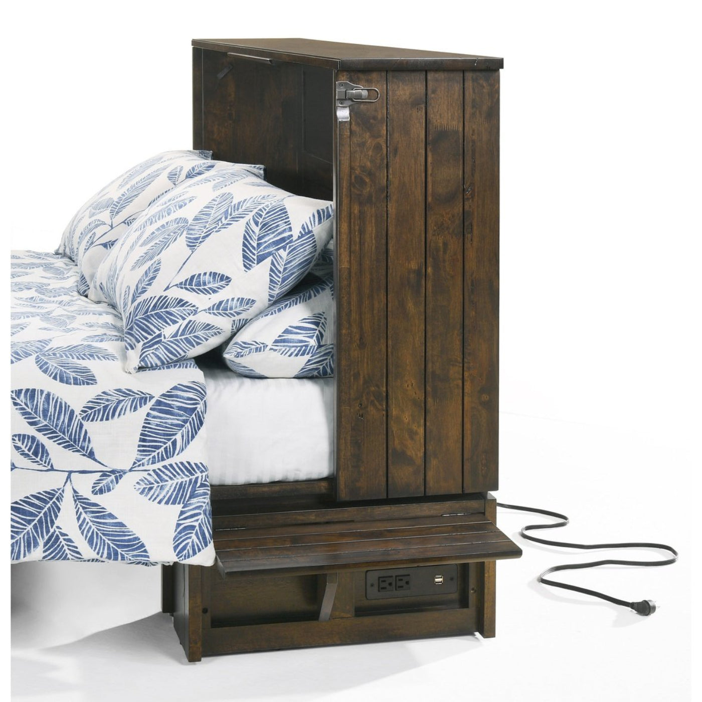 Night and Day Furniture Ranchero Queen Murphy Cabinet Bed Complete - MUR-RAN-QEN-WWB