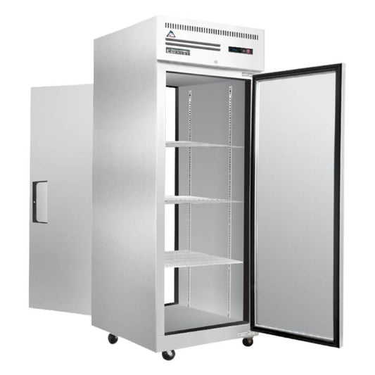 Everest - ESPT-1S-1S, Commercial 29" Two Solid Door Pass Thru Reach-In Refrigerator 23 cu.ft. - ESPT-1S-1S