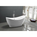 Anzzi Reginald Series 5.67 ft. Freestanding Bathtub in White FT-AZ091 - FT-AZ091