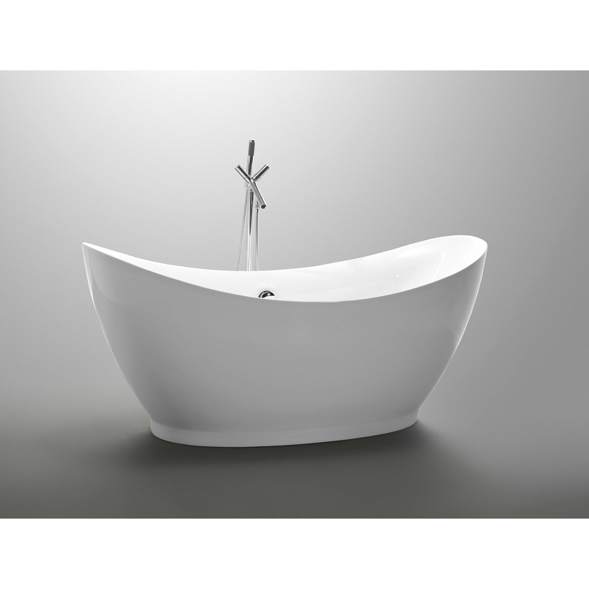 Anzzi Reginald Series 5.67 ft. Freestanding Bathtub in White FT-AZ091 - FT-AZ091