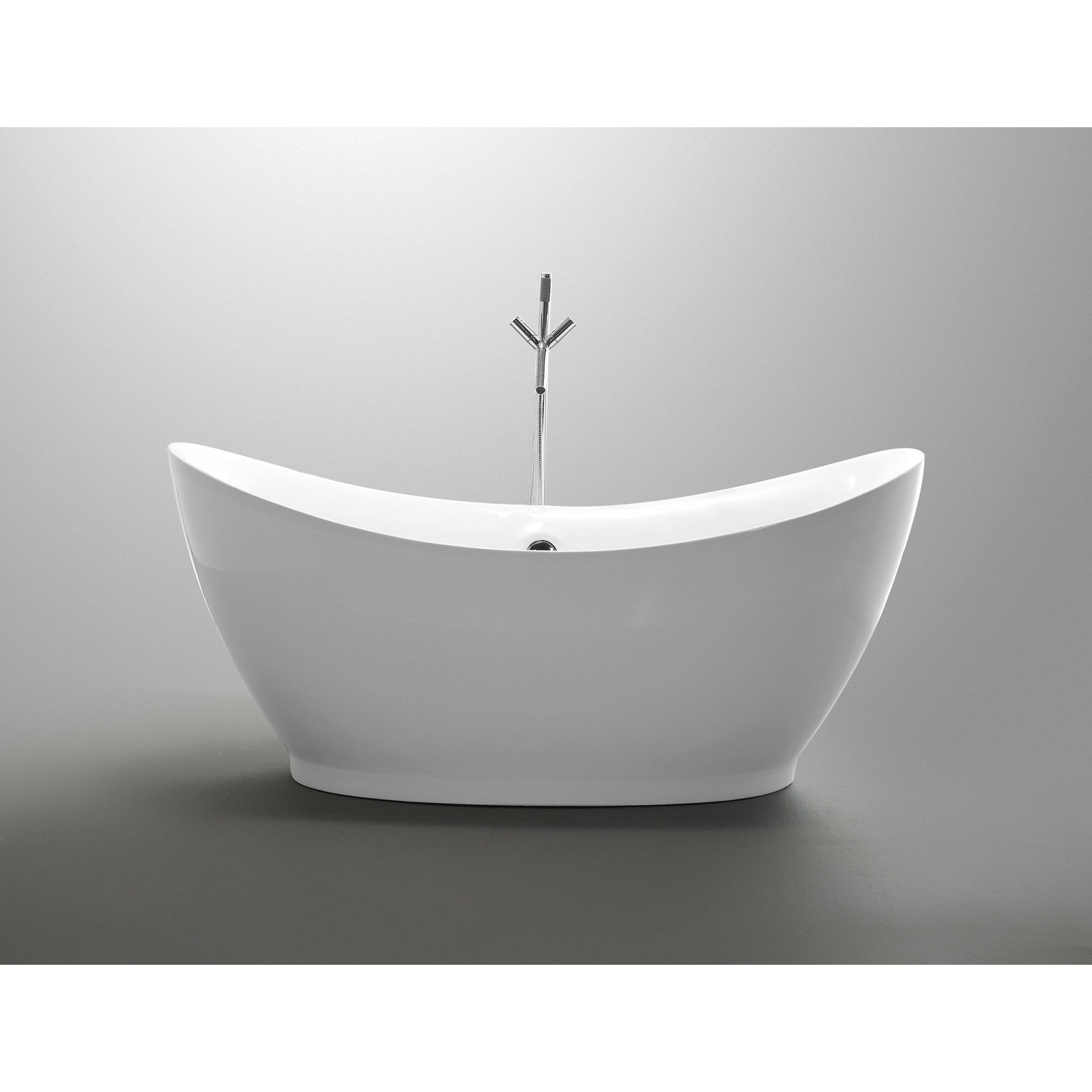 Anzzi Reginald Series 5.67 ft. Freestanding Bathtub in White FT-AZ091 - FT-AZ091