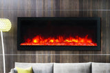 Remii 55" Extra Tall Deep Built-In Indoor and Outdoor Linear Electric Fireplace - 102755-XT