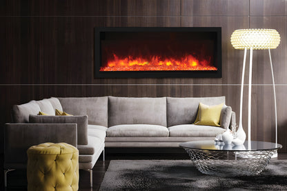 Remii 65" Extra Tall Deep Built-In Indoor and Outdoor Linear Electric Fireplace - 102765-XT