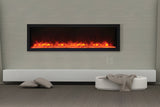 Remii 55" Extra Slim Built-In Indoor and Outdoor Linear Electric Fireplace - 102755-XS