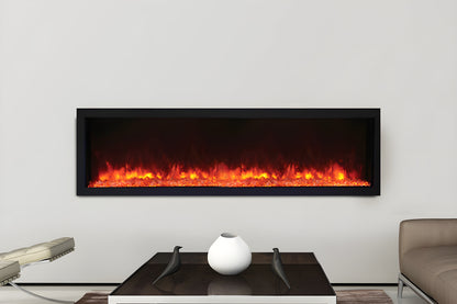 Remii 55" Extra Slim Built-In Indoor and Outdoor Linear Electric Fireplace - 102755-XS