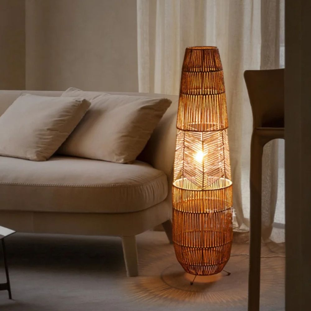 Retro Weave Floor Lamp - Procure Décor