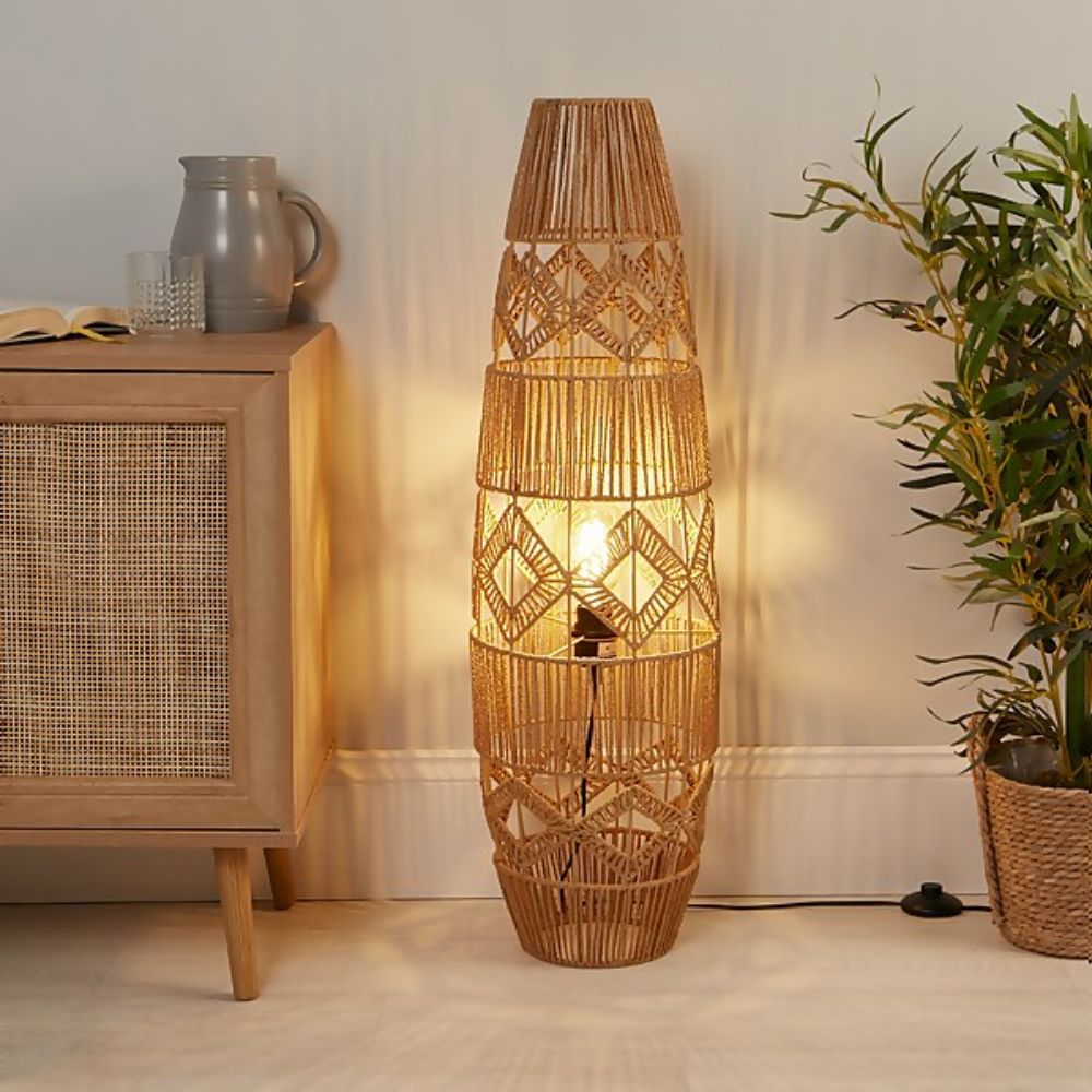 Retro Weave Floor Lamp - Procure Décor